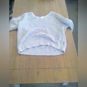 Open loose knit sweater